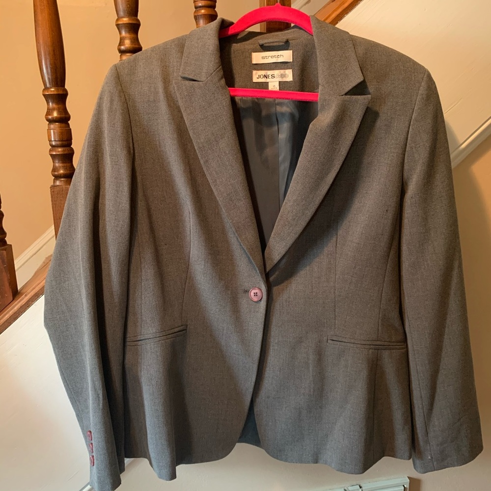 Jones & Co Gray Career Blazer sz 16